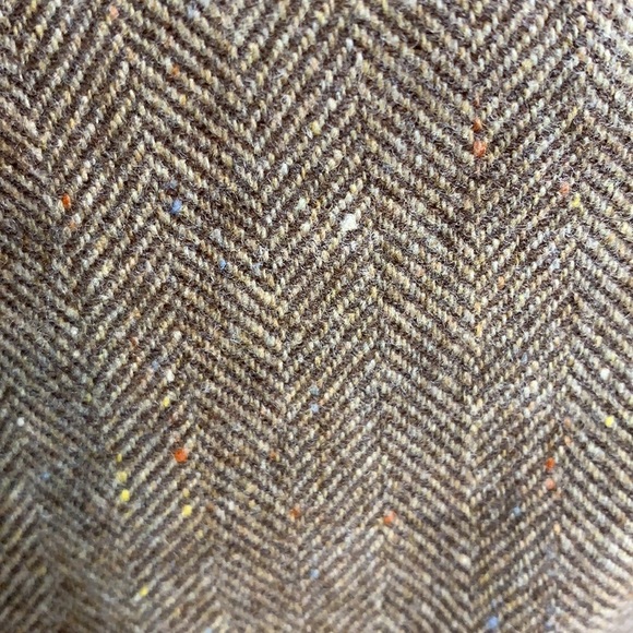 Vintage Wool Herringbone Turtleneck Dress Size 6 - Picture 7 of 14